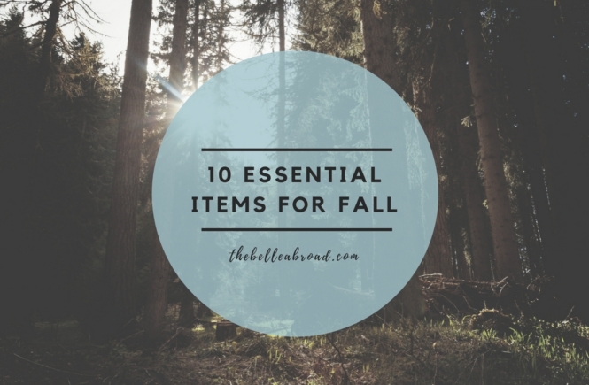 10 essential items for fall, FASHION